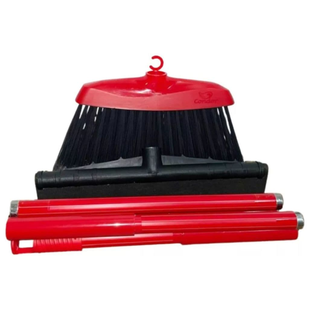 Vassoura Mágica com Cabo Dobrável + Rodo + Pá + Esfregão Cabos Dobráveis Fácil de Guardar