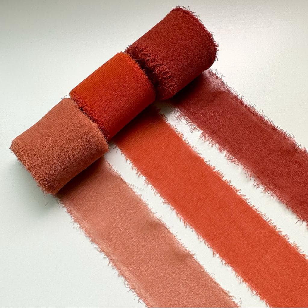 Fita Rústica Chiffon 2cm x 5m Decoração Caixa Padrinhos Casamento Convites Enfeite