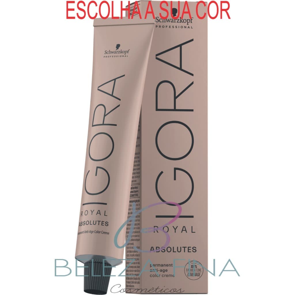 Coloração Schwarzkopf Professional Igora Royal Absolutes 60g - escolha a sua cor