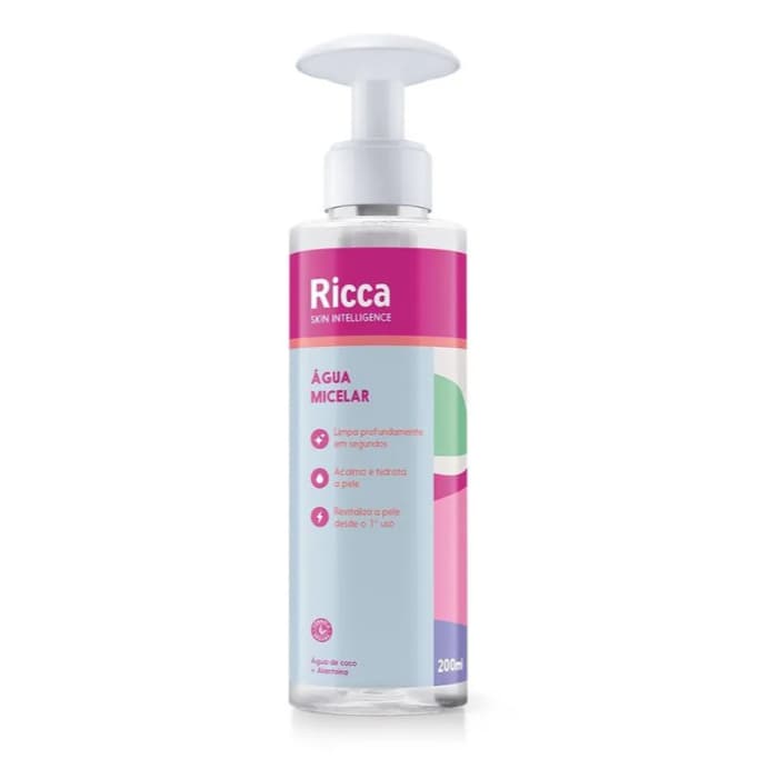 Ricca Skin Intelligence Água Micelar Com Dosador 200mL Ref 3775