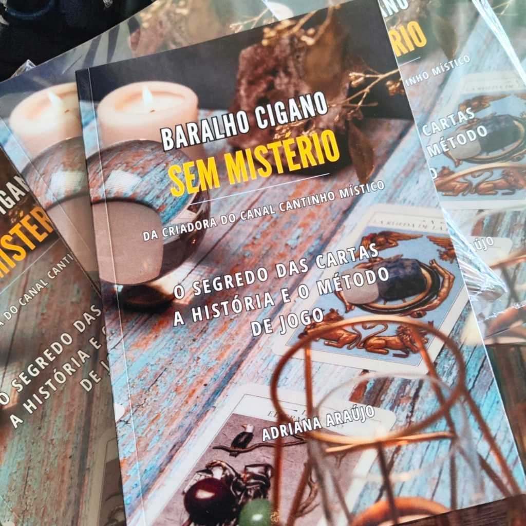 Livro Baralho Cigano Segredo das Cartas a História e o Método de Jogo