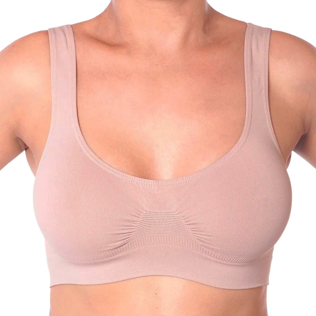 Sutiã Top Lupo Clássico Original Loba Poliamida Sem Costura Sem Bojo Soutien Confort Plus Confortável