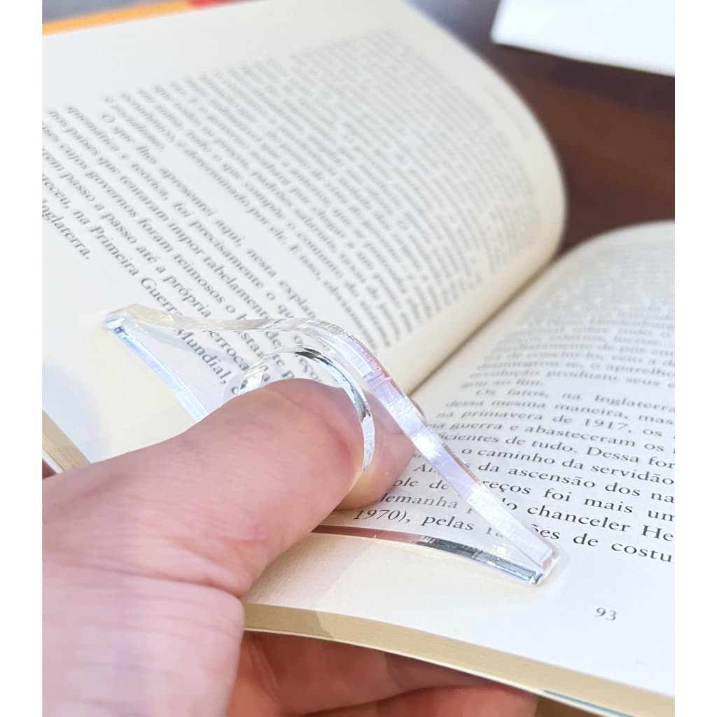 Anel para Leitura Livro Suporte de Leitura de Livros - Acrílico 6mm