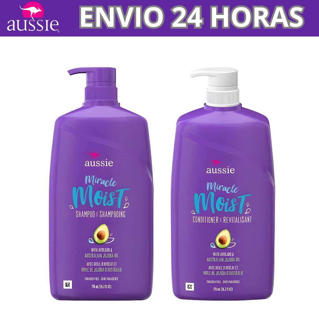Kit Shampoo e Condicionador 778ml Aussie Jojoba Avocado