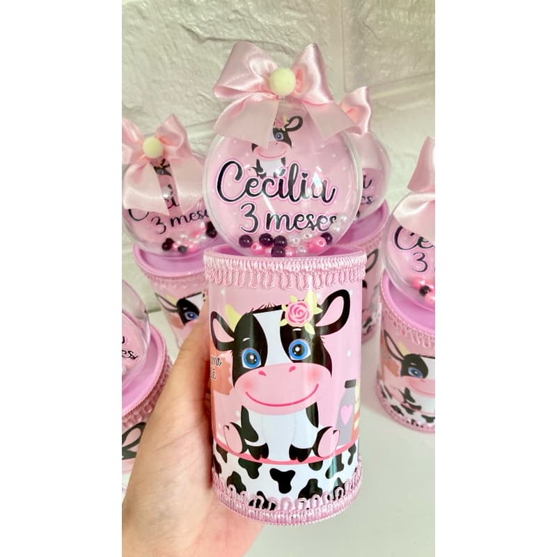 Lembrancinha de Luxo Cofrinho Shaker Personalizado Diversos Temas