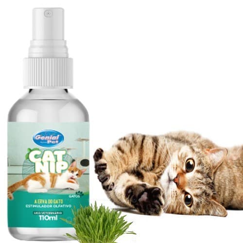 Catnip Erva Do Gato 110ml Spray Natural Deixa o Gato Feliz.