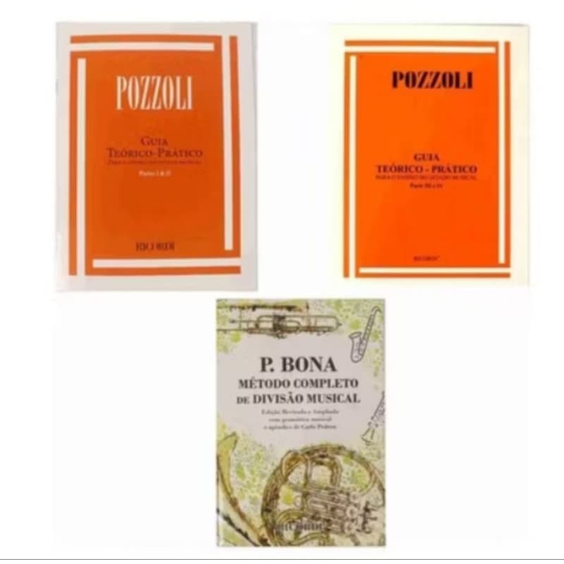 MÉTODO POZZOLI 1,2 & 3,4 + BONA -KIT C/3 LIVROS
