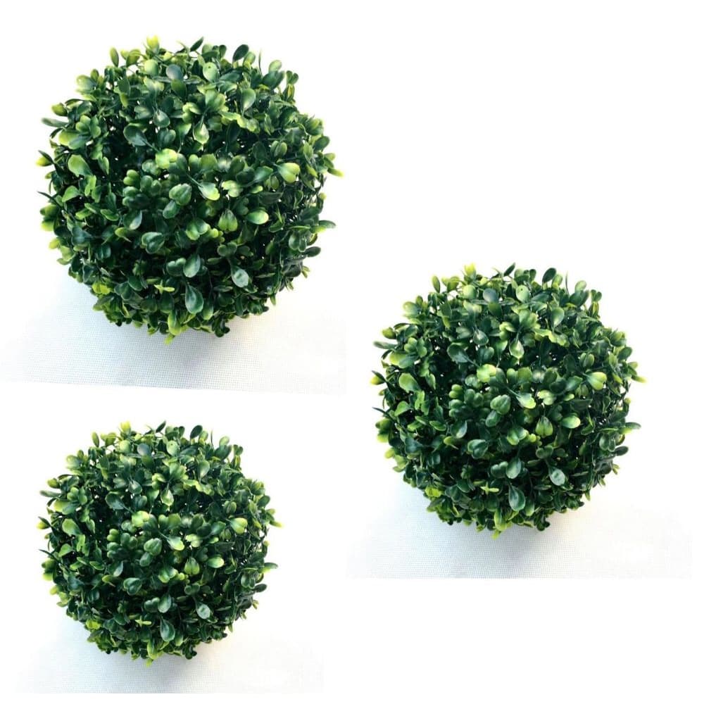 Kit 2 Bolas Buchinho De Grama 13cm Artificial Verde