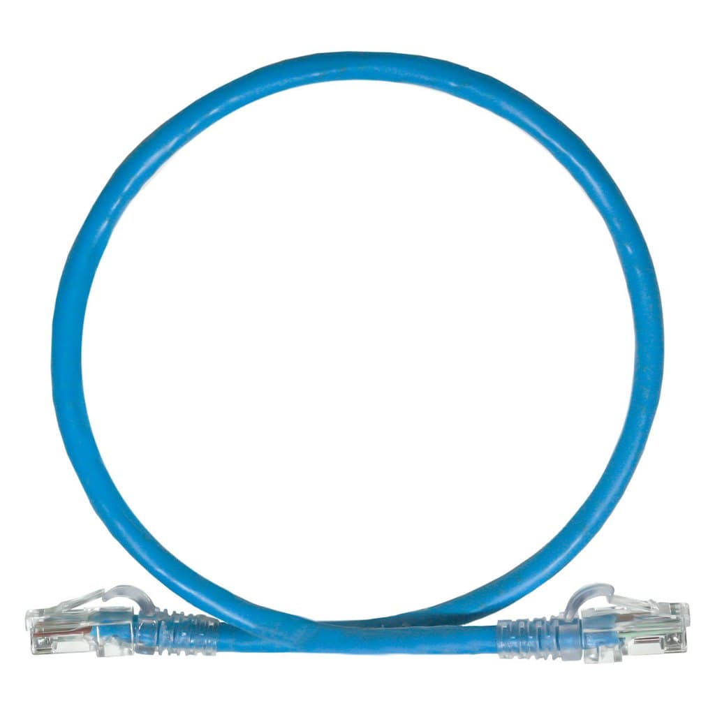 Cabo De Rede CAT6 30 Centímetros 30cm 100% Cobre Azul Crimpado Ethernet Pronto 23AWG