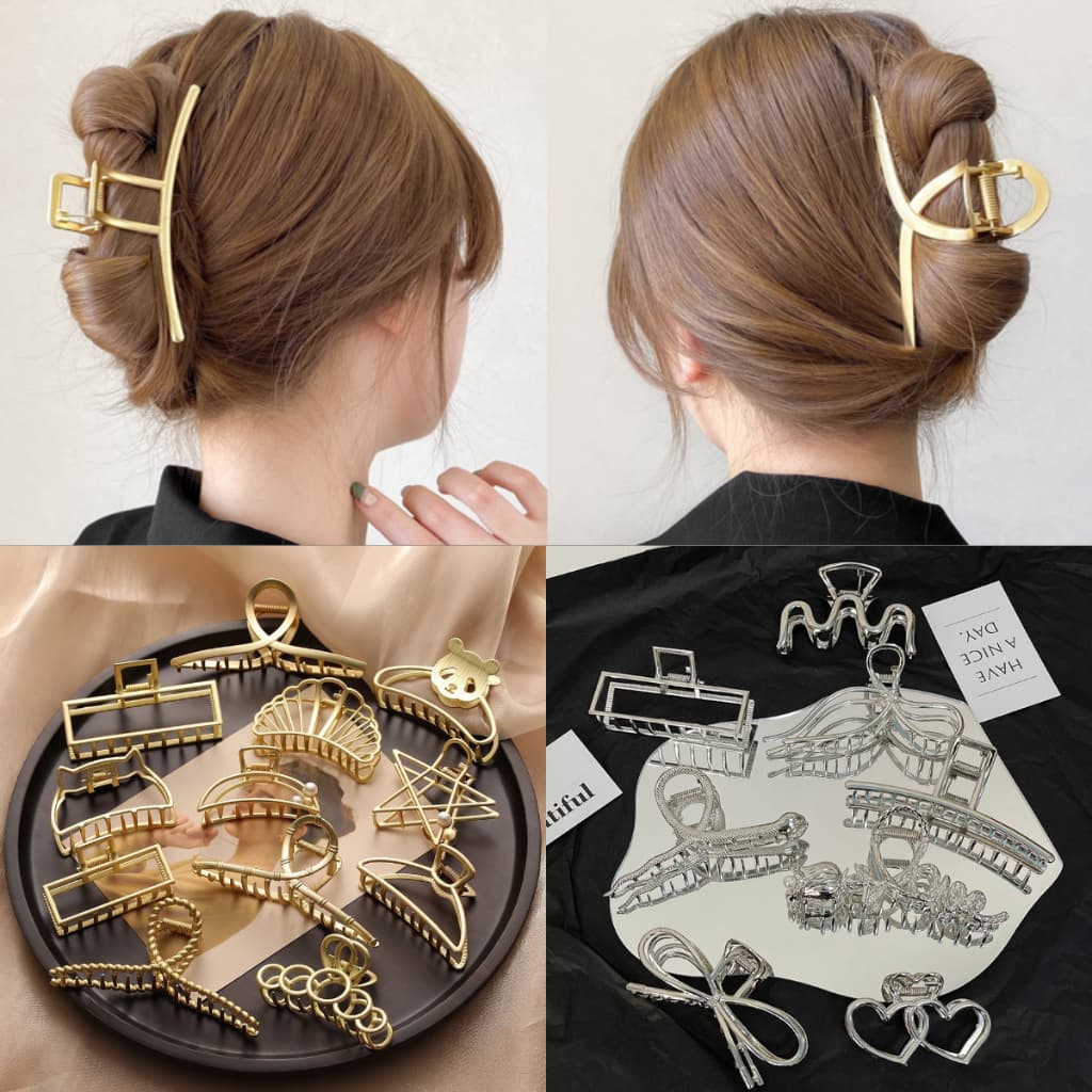 Kit 1/6 Pças Piranha Dourada e prata de metal vários modelos