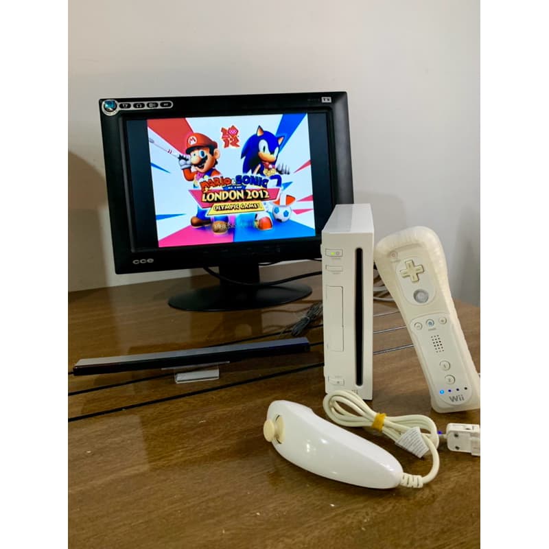 Nintendo Wii Branco Completo 110V