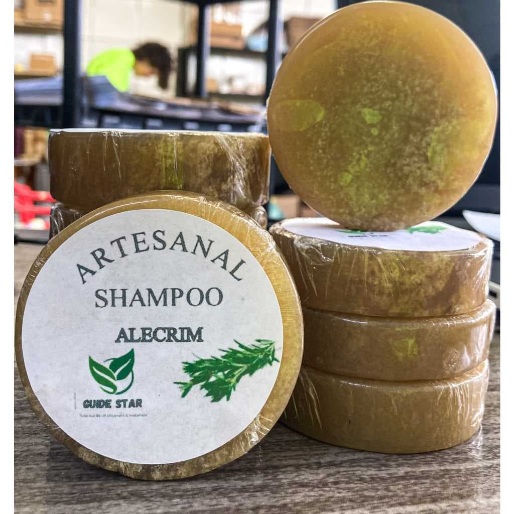 Shampoo Sólido de Alecrim Vegano Controle de Queda e Crescimento