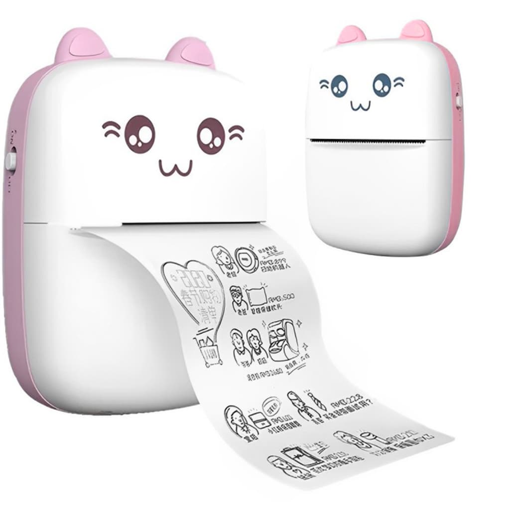 Mini Impressora Térmica Portátil De Bolso Impressão Sem Fio Fotos Notas Bluetooth Para Android Ios