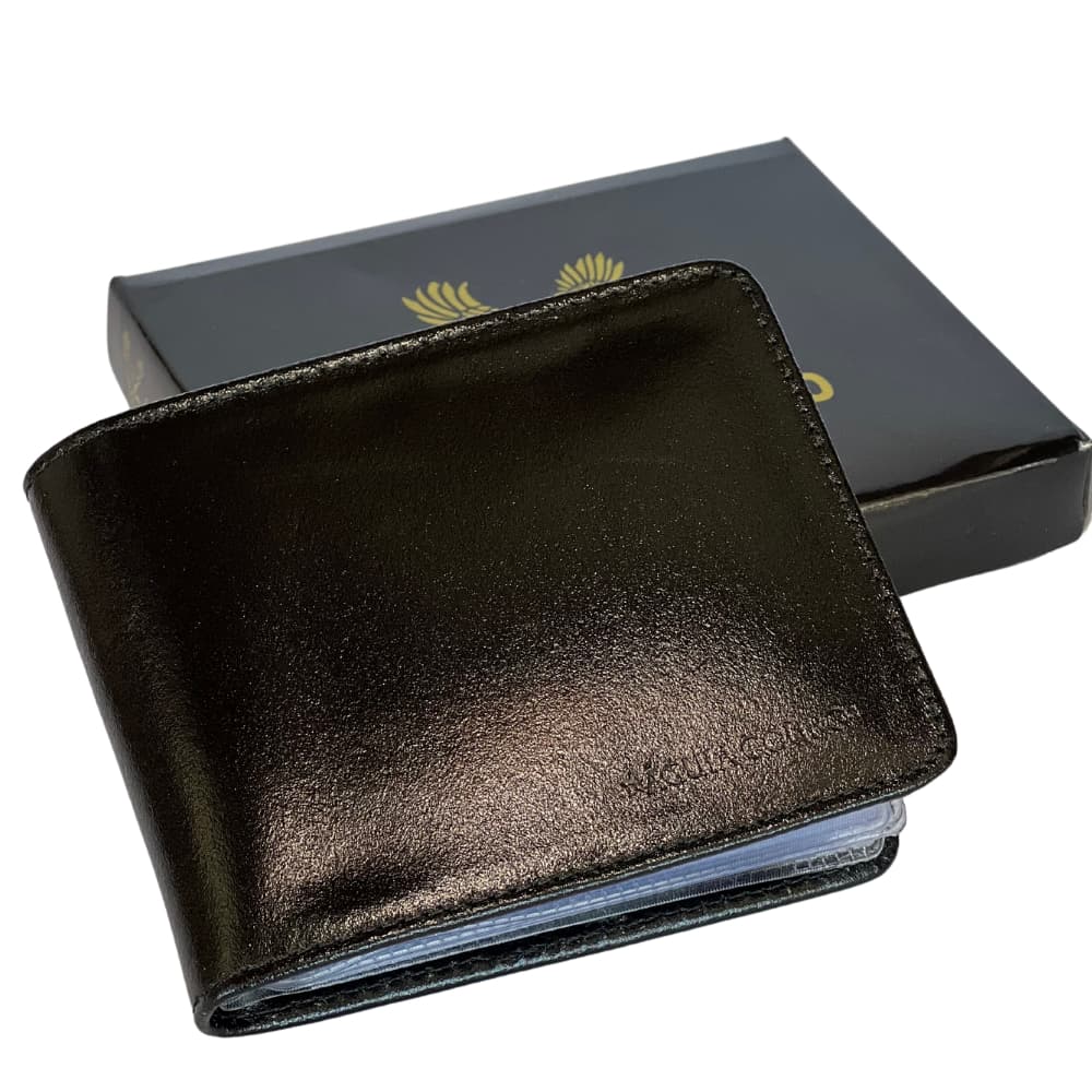 Carteira Masculina Couro Legítimo Slim Águia Couro Original - Porta Cartão e CNH - Premium