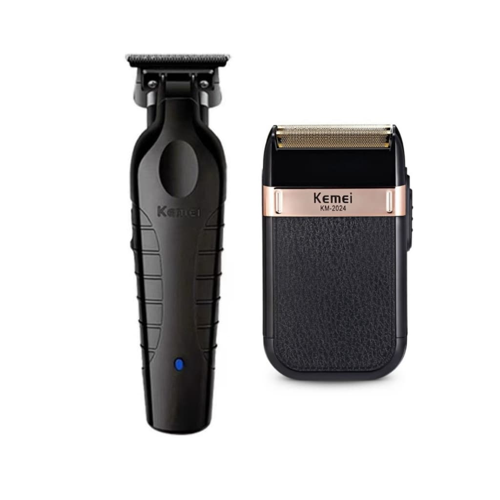 Kit 2 Kemei 2299 Acabamento + Barbearia KM 2024