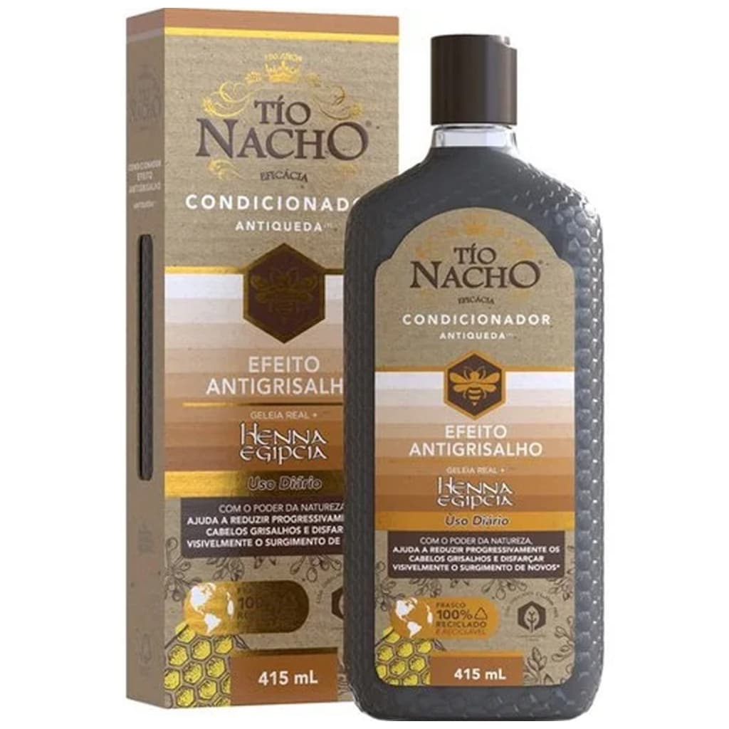 Condicionador Antiqueda Efeito Antigrisalho Tio Nacho 415ml