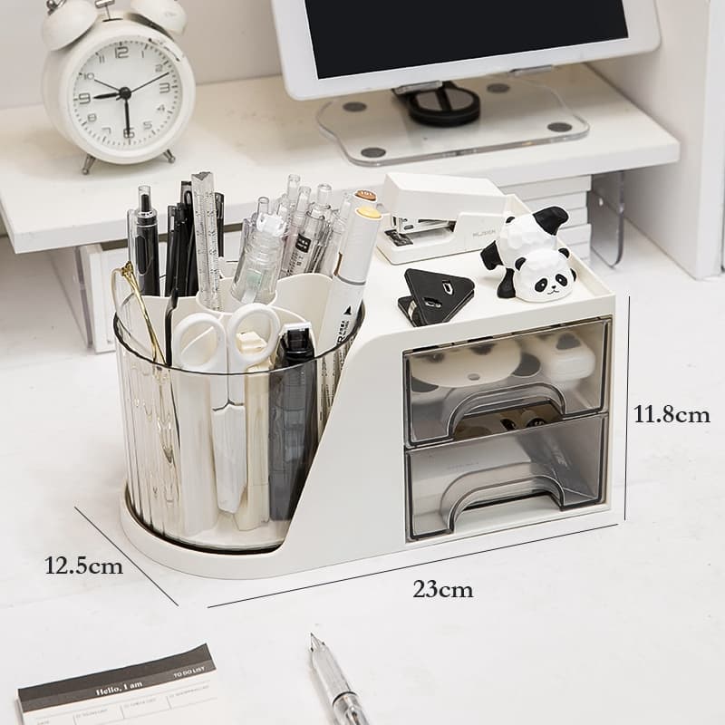 Organizador de Mesa Multiuso com Gavetas Escritório Maquiagem Porta Treco