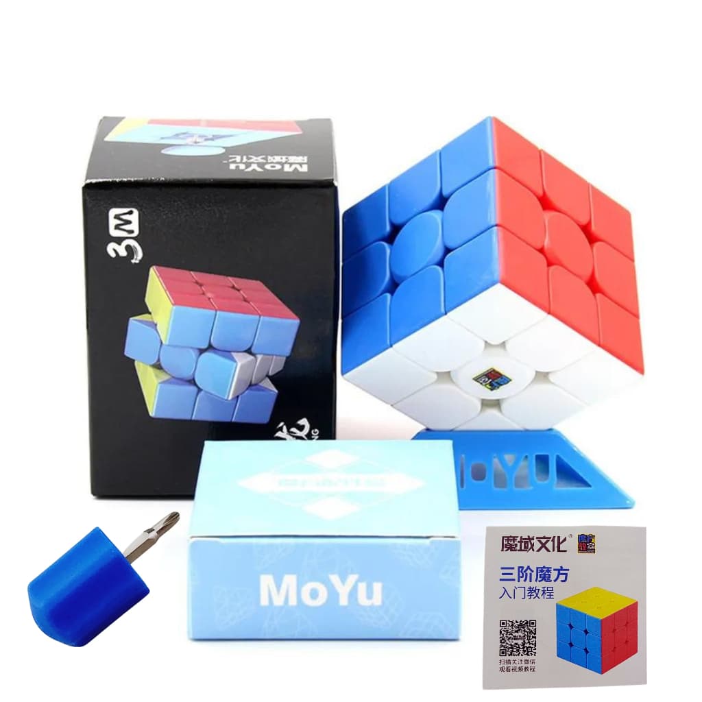 cubo mágico magnético moyu meilong 3M com chave caixinha manual cubo magico magnetico ima