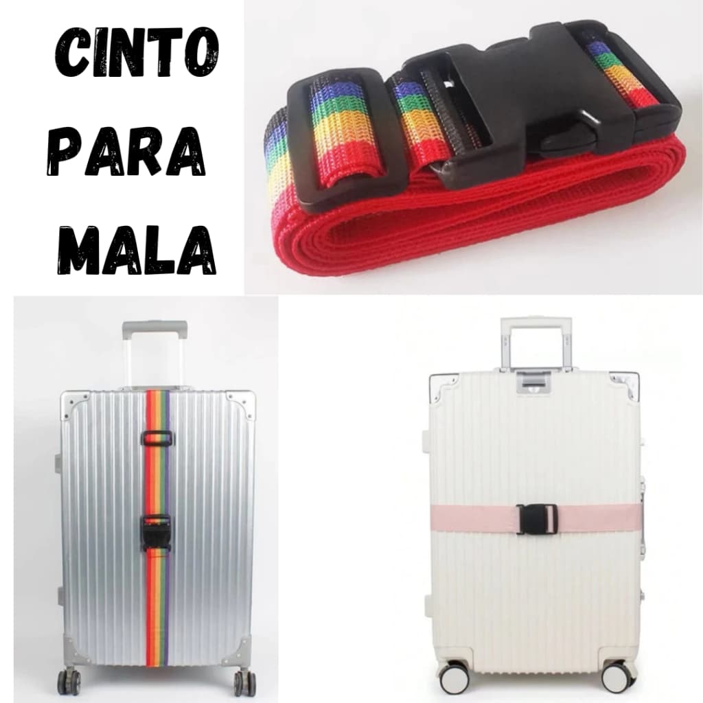Cinta Ajustável De Vagagem Cinto De Embalagem De Mala De Viagem, Cinta De Fivela Cinto De Proteção Para Mala