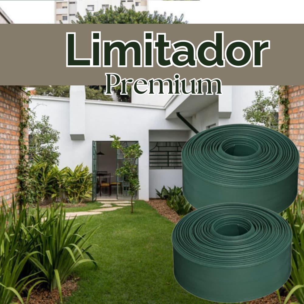 Limitador de grama 25M  PREMIUM para Jardinagem (25 metros de comprimento X 7 cm de Altura)
