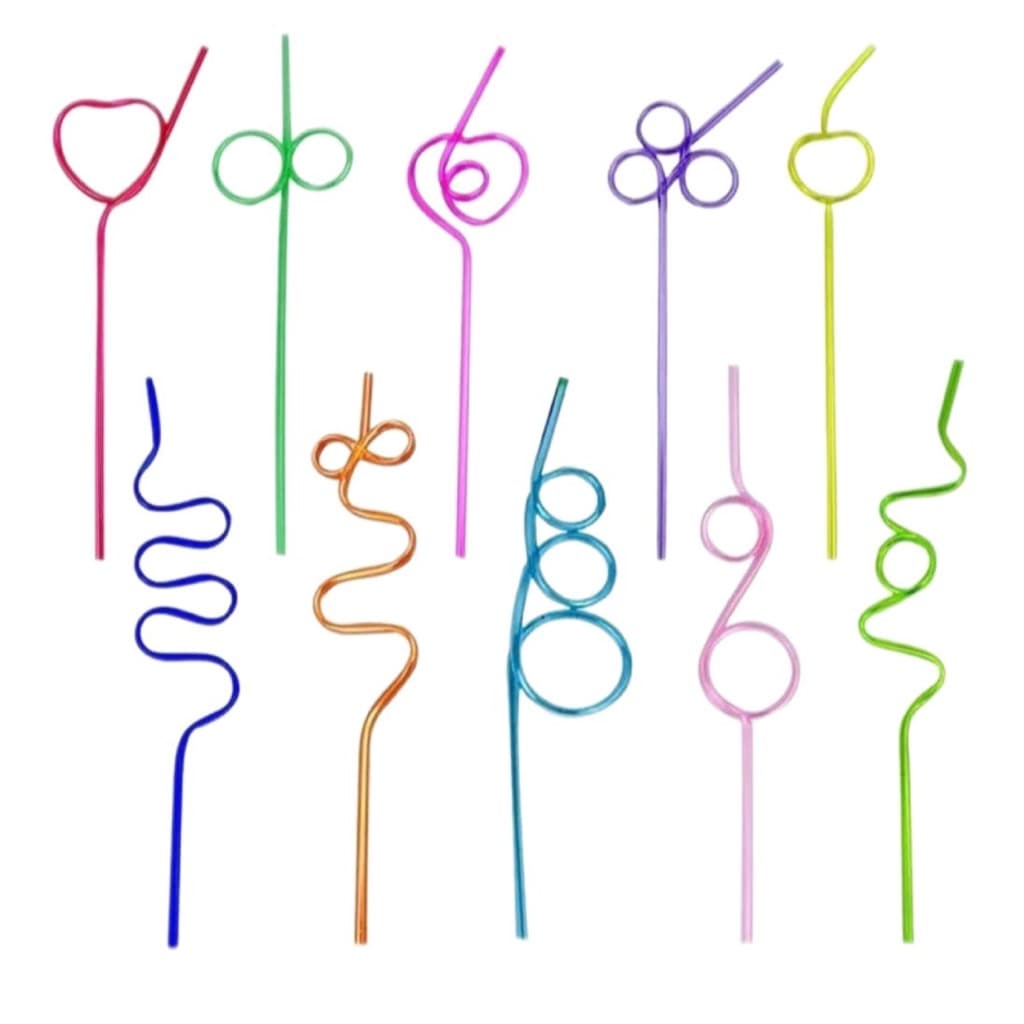 30 Canudos Acrilico Drink Coloridos Coquetel Espiral Festa