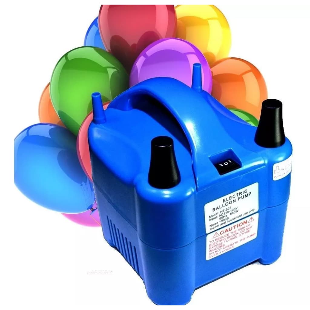 Bomba de Ar Inflador Profissional Bexigas e Balões 2 Bicos