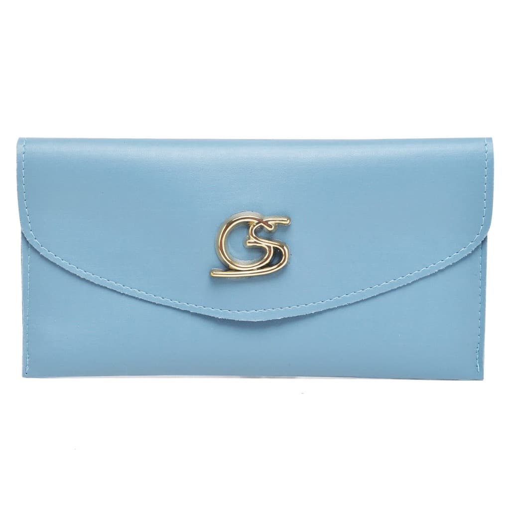 Carteira Feminina Moderna Dupla Lisa Metal Dourado Gaby Show