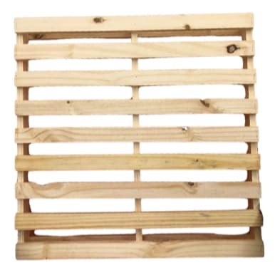 kIT 4 Pallete Estrado Madeira Pinus 70x70 Retrô Multiuso