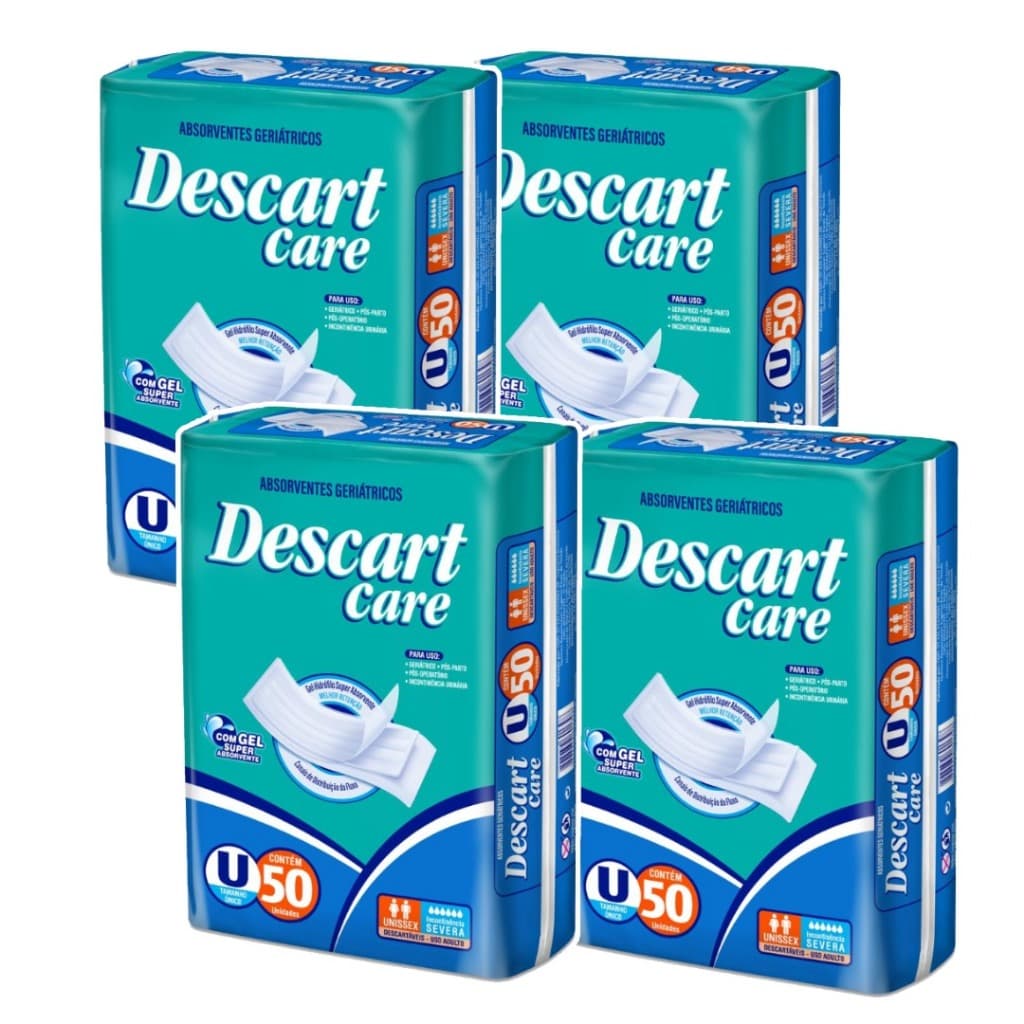 Absorvente Pós Parto Descart Care Ultra Kit c/ 4