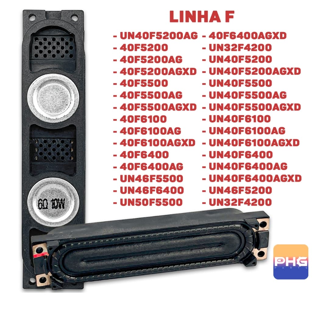 Alto Falantes Para Tv Un40f5500 Un46f5500 Un46f6400 Un40f640 Toda Linha F