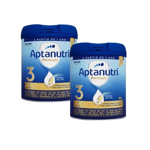 Kit 2x Aptanutri Premium 3 Lata 800g - Danone