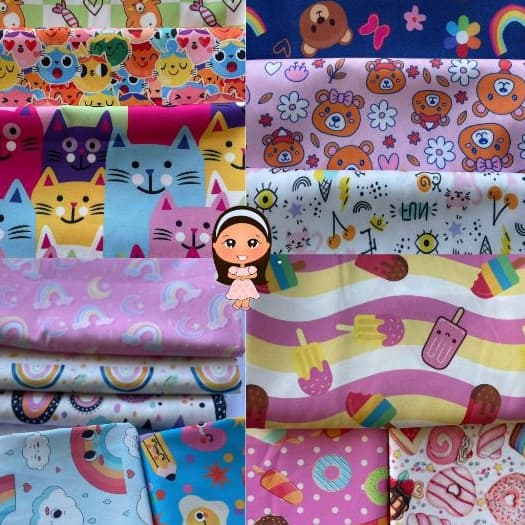 Crepe Santorini Digital Kit de 1 a 5 metros 95% Poliéster, 5% Elastano, 1,47 Largura