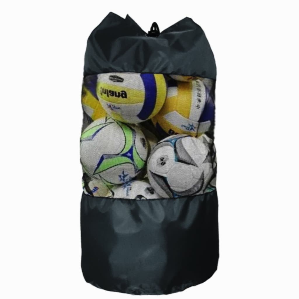 Porta Bolas De Futebol Preto Tamanhos P M G e GG Basquete Vôlei futsal saco de bola Grande Para Quadra e Campo Poliéster
