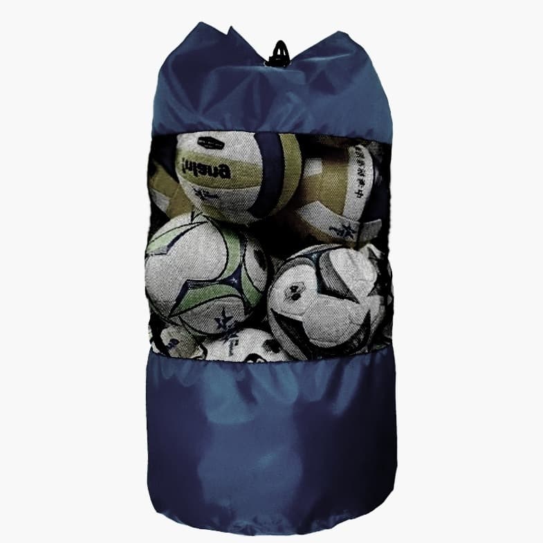 Porta Bolas De Futebol Azul Escuro Tamanhos P M G e GG Basquete Vôlei futsal saco de bola Grande Para Quadra e Campo