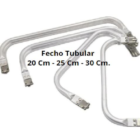 Fecho Alça Boca de Lobo Tubular Para Bolsas