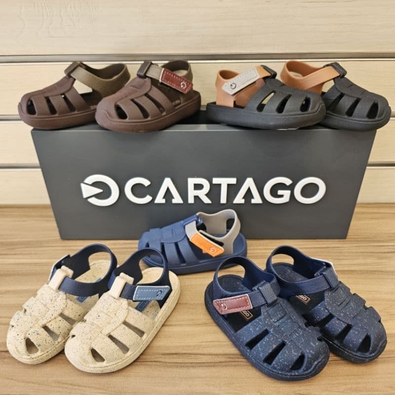 Sandália Infantil Cartago OSLO BABY 12118 Chinelo Papete Criança