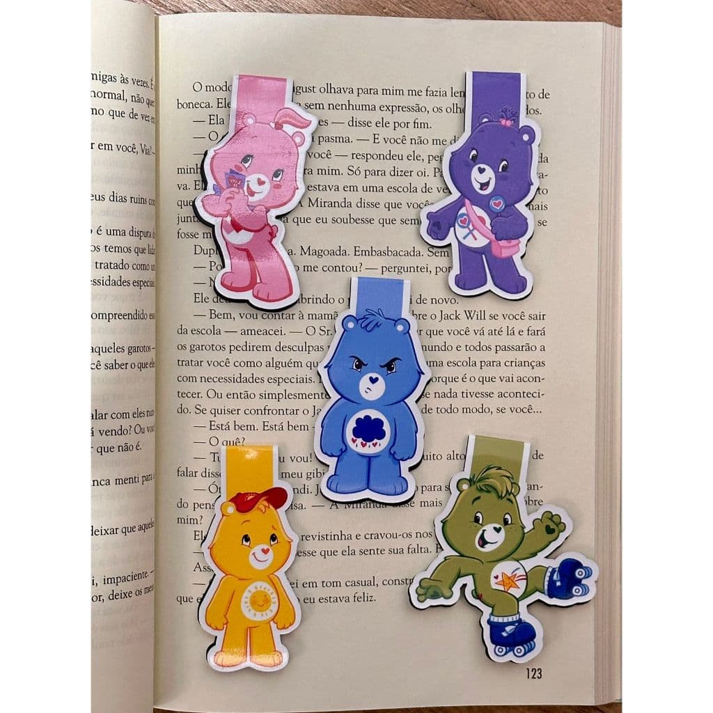 Ursinhos Carinhosos - Marca Páginas Magnético