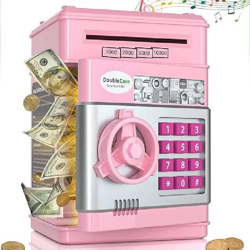 Cofre Digital Eletrônico Puxador Notas Moedas Automático