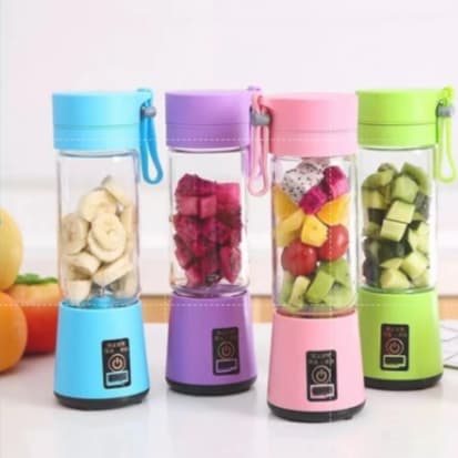 Mini Liquidificador Portátil Usb Juice Cap Take Shake 6 Lâminas Recarregavel