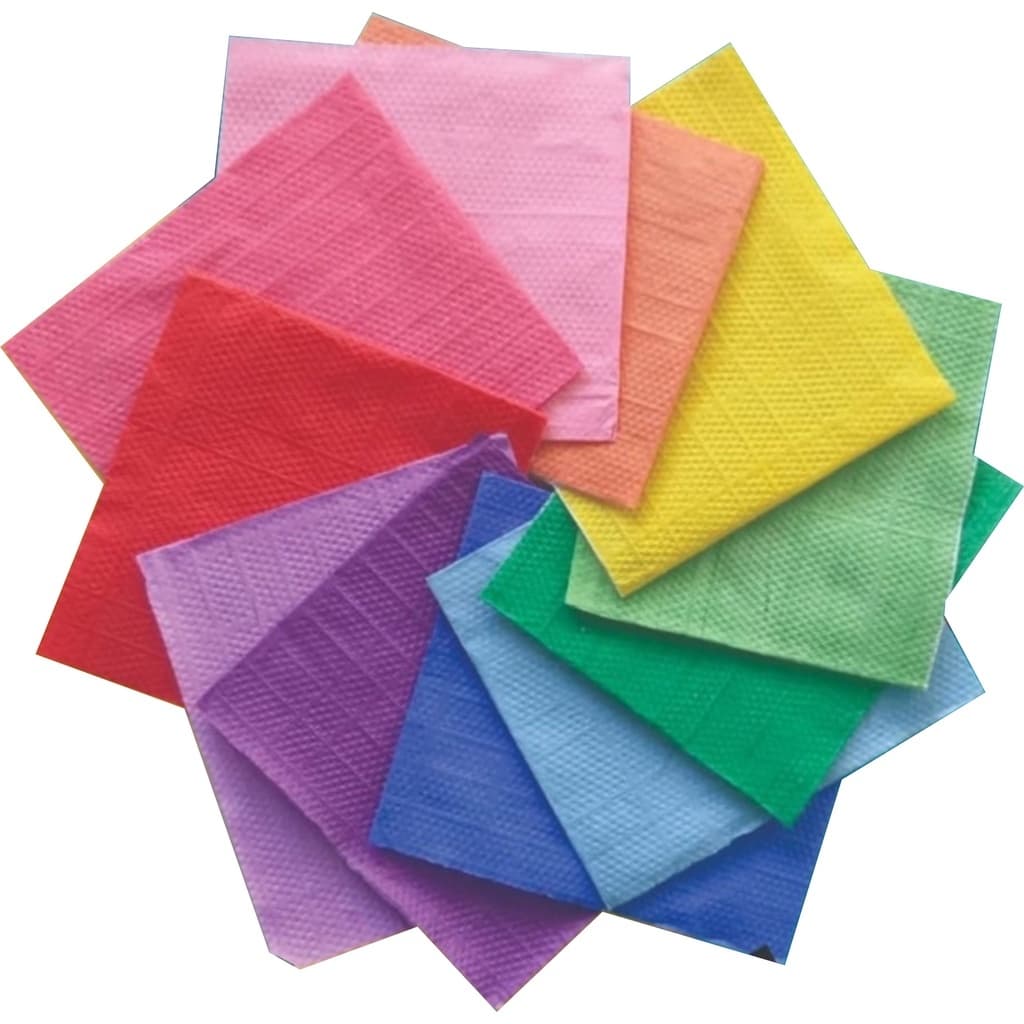 Kit 100 Guardanapo de Papel Colorido Guardanapos Festas Aniversario