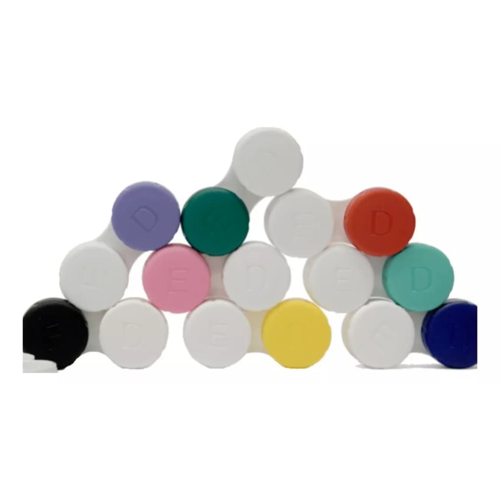 50 Estojos Para Lentes De Contato / Kit 50 Unidades Atacado