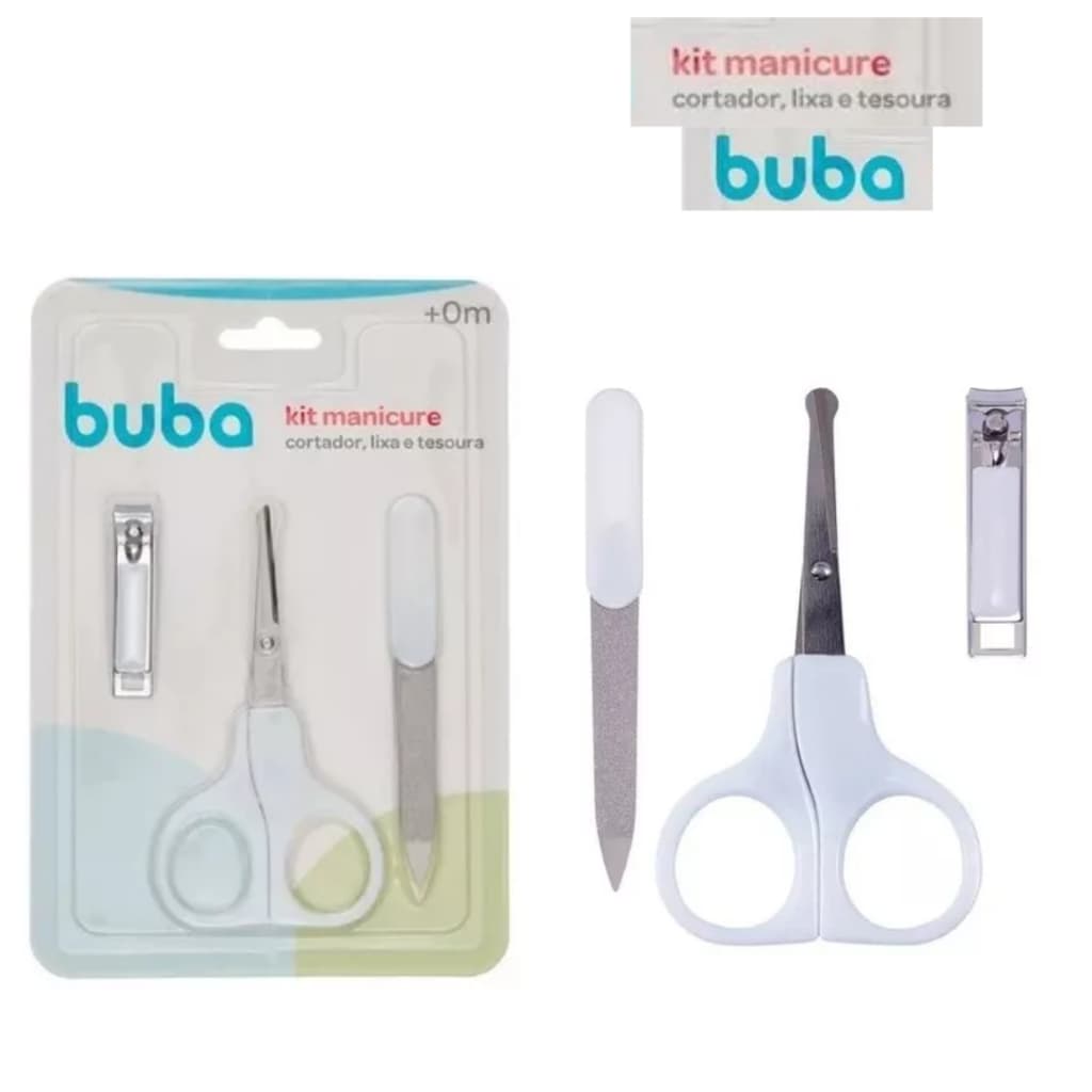Kit Manicure para Bebê Buba 3 Peças