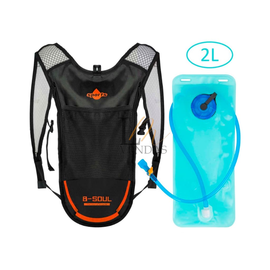 Bike Hidratação Mochila Ciclismo + Refil 2 Litros Bolsa De Água Impermeável Pedal E Caminhada