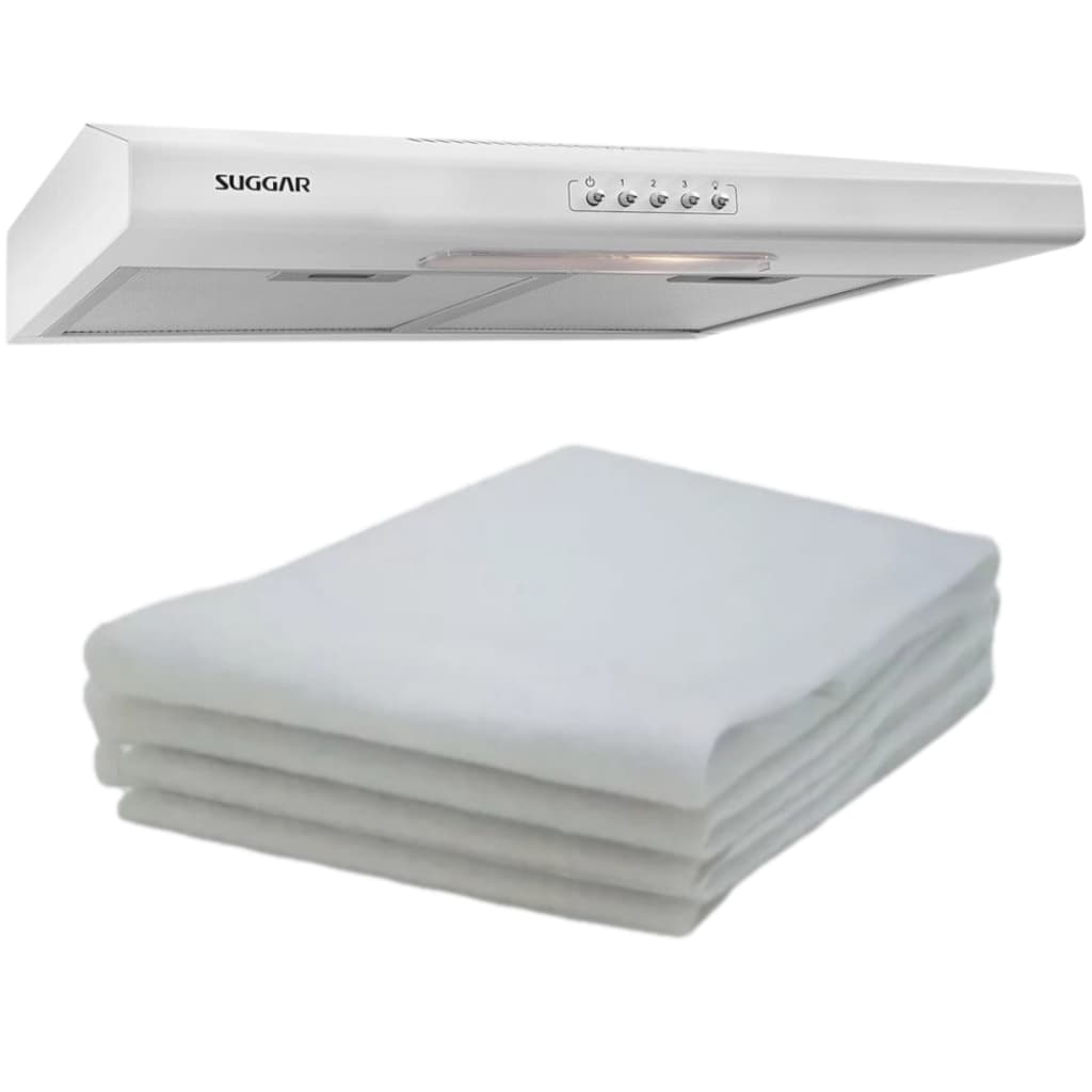 4 Filtros Mantas P/ Coifa Depurador Exaustor Todas Marcas Branco