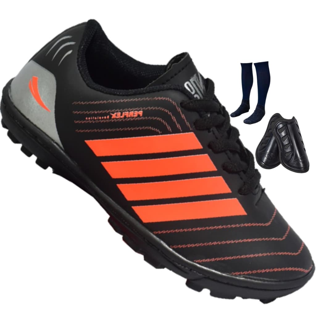 CHUTEIRA SOCIETY REVOLUTION ADULTO e INFANTIL com MEIÃO E CANELEIRA Colada e Costurada Promoção