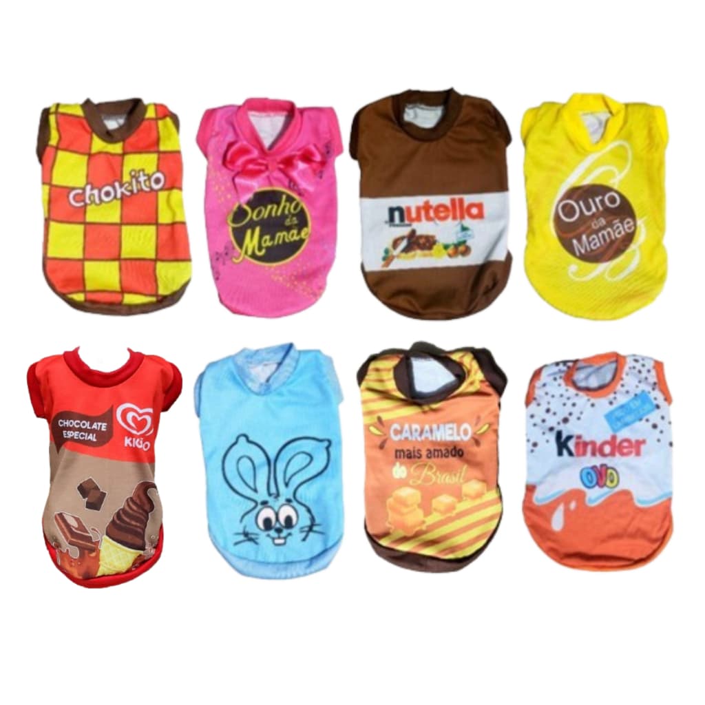 Roupa Pet Fantasia Páscoa Chocolate  Cachorro Gato