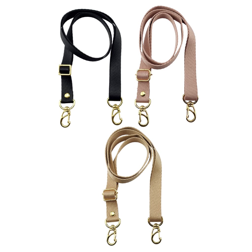 Alça Chic 2cm para bolsa transversal regulável e com mosquetões Alumínio nas pontas