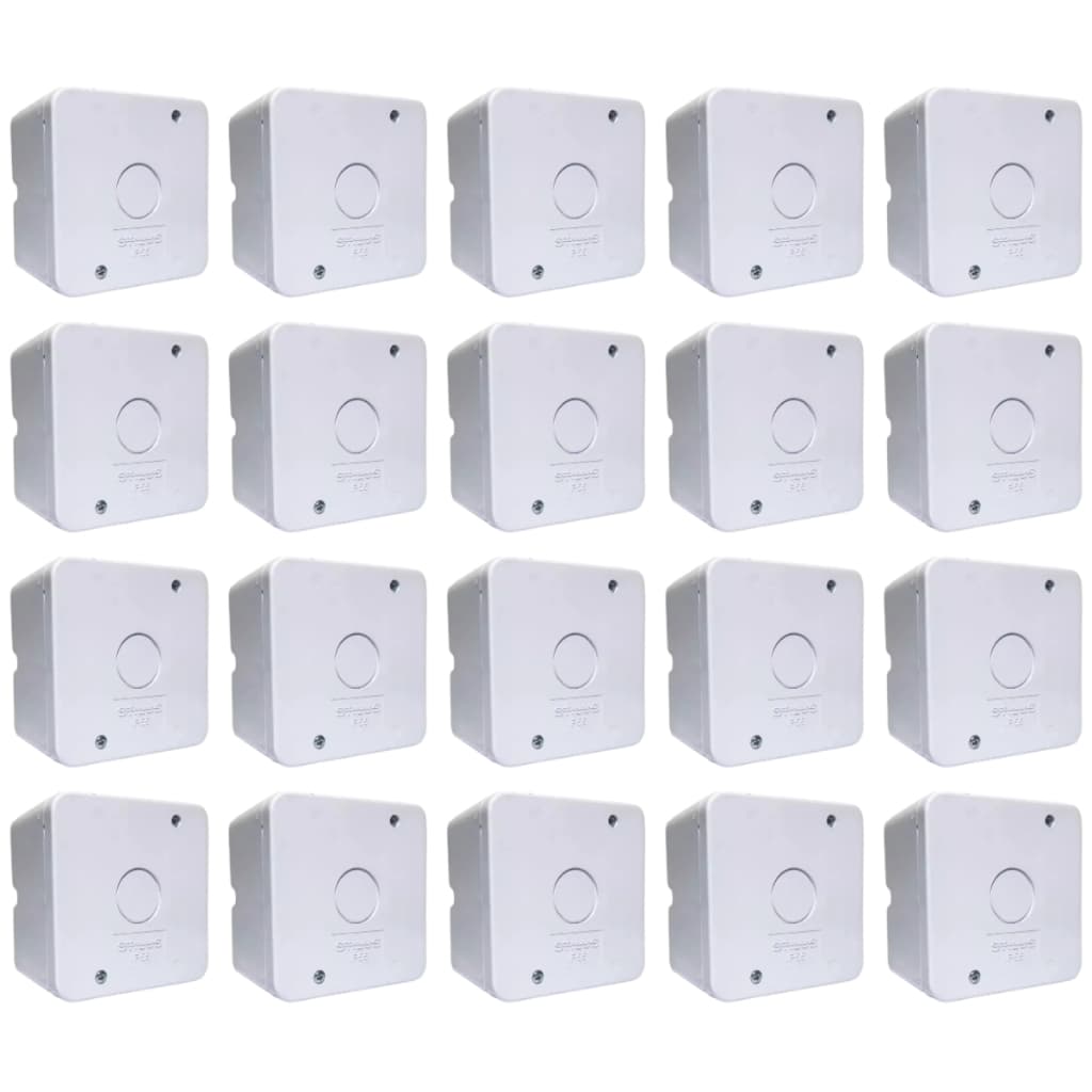 Kit 20x Caixa de Proteção Organizadora de Sobrepor para Câmera de Segurança Cftv Stilus - 2505