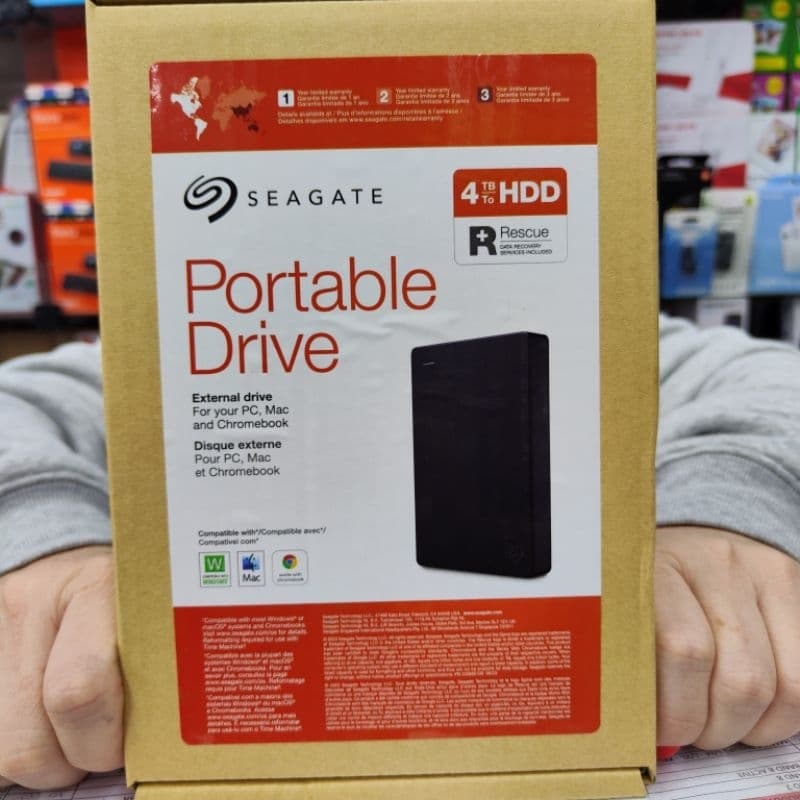HD Externo Seagate Expansion, 4TB, USB, Preto Envio Imediato