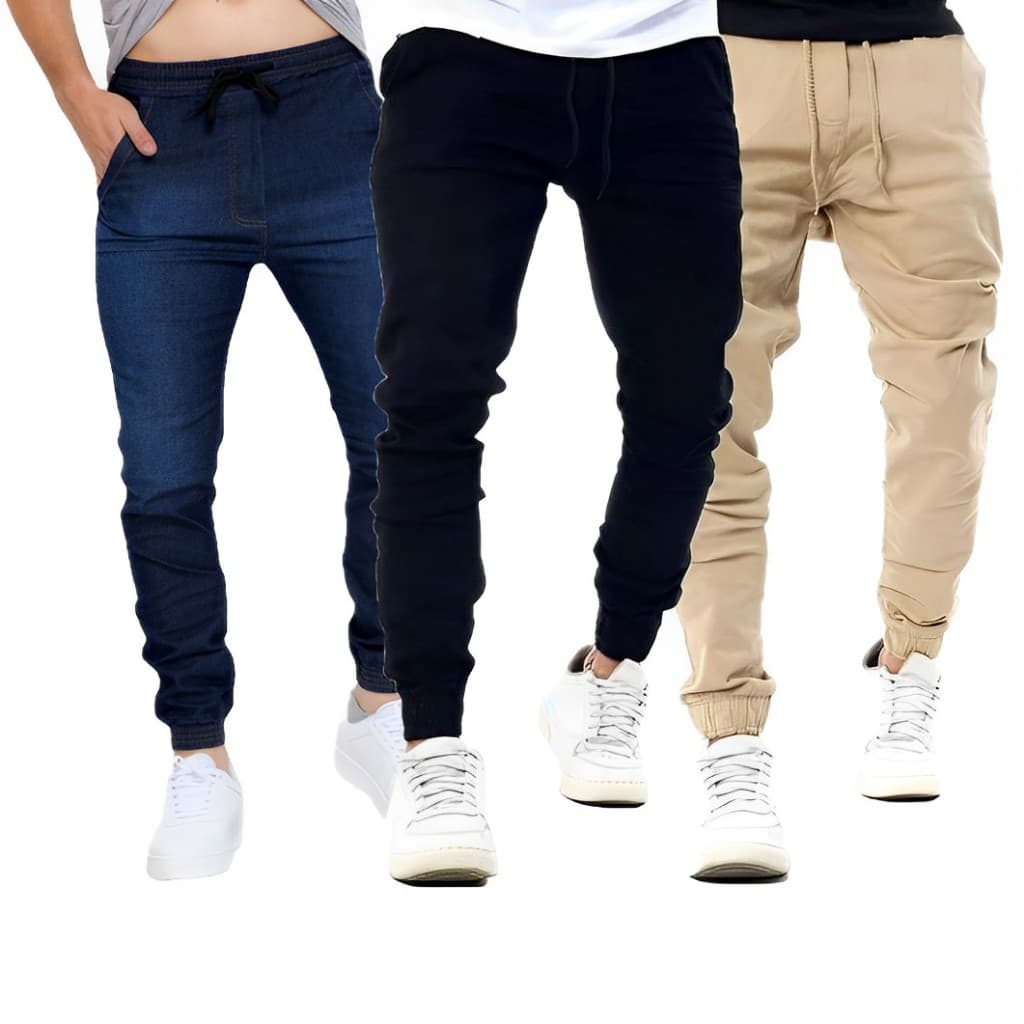 Calça Jogger Masculino referencia exclusiva Com Punho Elástico